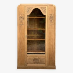 Parisian Art Deco Glass Cabinet In Raw Wood 1930 -Bookcases Sales 448d761a e355 42a8 9d6c ef9f71df01e0