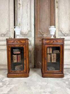 Pair Of Marquetry Display Cases -Bookcases Sales 44ba4ce8 f396 4e7c ba4f 7245f1b821d0