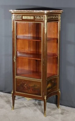 Mahogany Showcase, Transition Louis XV Louis XVI Style – 1900 -Bookcases Sales 45ee0185 f709 4527 9b39 50a8097b2a37