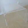Set Of 2 Vintage Plexiglass Side Or Bedside Tables 1970