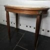 1930 Mahogany Side Table With Marble Top