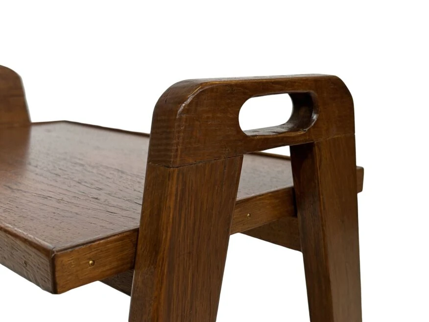 Vintage Side Table Teak Rattan Table From The 1960s 5 Vintage Side Table Teak Rattan Table From The 1960s - Image 5