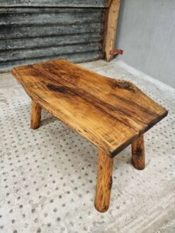 Vintage Coffee Table Rustic Beech Wood 55 X 90 Cm -Bookcases Sales 47956eff 846a 4a12 8c78 4fa3bcfd8ce8