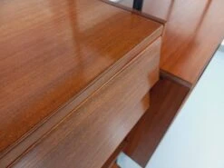 Vintage Modular Italian Double Shelf Bookcase In Teak And Metal From The 60s -Bookcases Sales 4924cd39 9790 4487 bedb aa7d00443b07