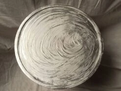 Chromed Wood Side Table