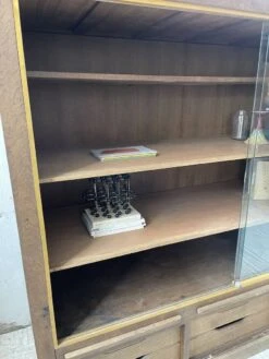 XXL Oak Display Cabinet