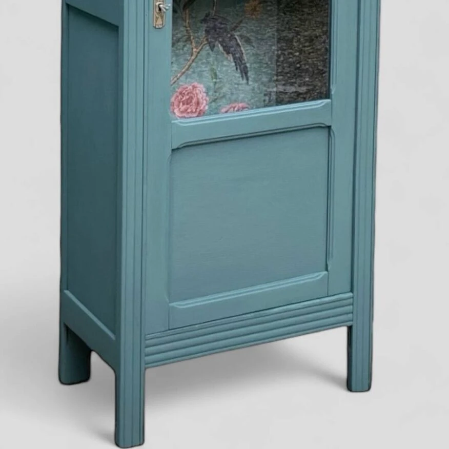 Parisian Art Deco Glass Cabinet 1930 6 Parisian Art Deco Glass Cabinet 1930 - Image 6