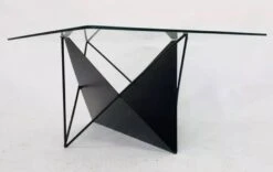 Vintage 80s Steel Wire Coffee Table Eclectic Design -Bookcases Sales 4b6deb27 ad10 4106 b710 0b00d2f135fd