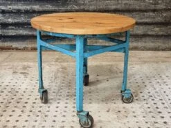 Industrial Side Table Trolley Coffee Table Sky Blue -Bookcases Sales 4bf8d168 34df 4668 aa68 66e906e2b4b4
