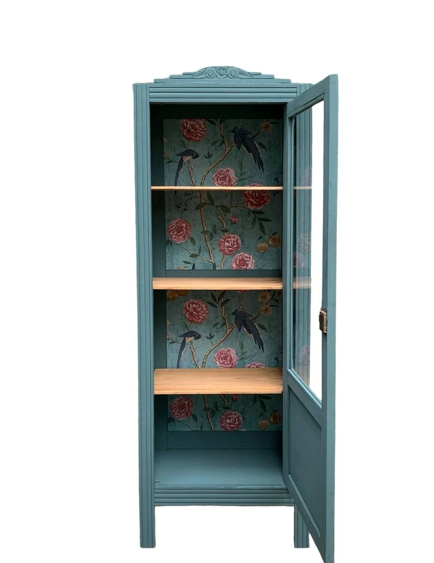 Parisian Art Deco Glass Cabinet 1930 11 Parisian Art Deco Glass Cabinet 1930 - Image 11