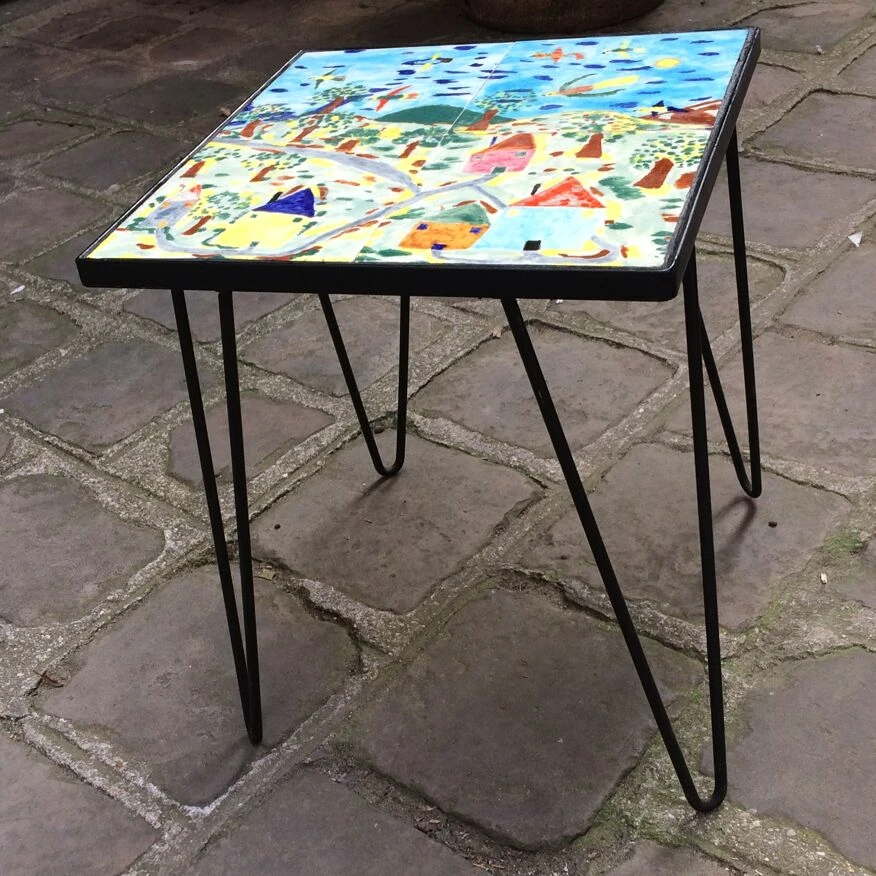 Pedestal Table With Children's Ceramics 2 Pedestal Table With Children's Ceramics - Image 2