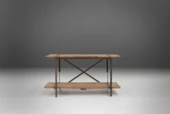 Industrial Side Table With Metal Frame And Wooden Top And Removable Platform, Belgium, 1920 26 Industrial Side Table With Metal Frame And Wooden Top And Removable Platform, Belgium, 1920 -Bookcases Sales 4de499c1 3273 42b8 9a3a 659cc7b1f5d9