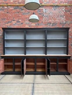 Huge 60s Mahogany Bookcase