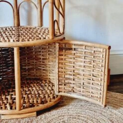 Rattan And Wicker Side Table Or Bedside Table -Bookcases Sales 54178ffb 7a54 45c9 bcc9 d96c5ed31aea