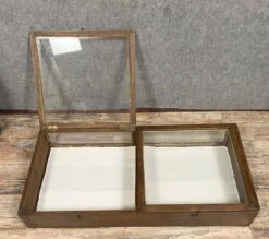 Old Double Store Window To Stand, Napoleon III Period In Solid Wood