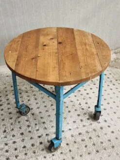 Industrial Side Table Trolley Coffee Table Sky Blue -Bookcases Sales 586bcd98 491f 4afd a963 4ff867ac2863