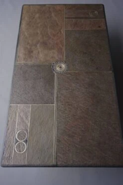 Grande Table En Pierre Marcus Kingma Brutalist. Années 1970