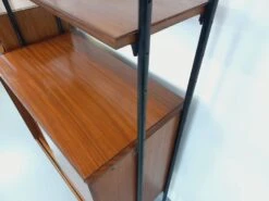 Vintage Modular Italian Double Shelf Bookcase In Teak And Metal From The 60s -Bookcases Sales 599fd9b2 65aa 409a aa45 0b72d2eb2948