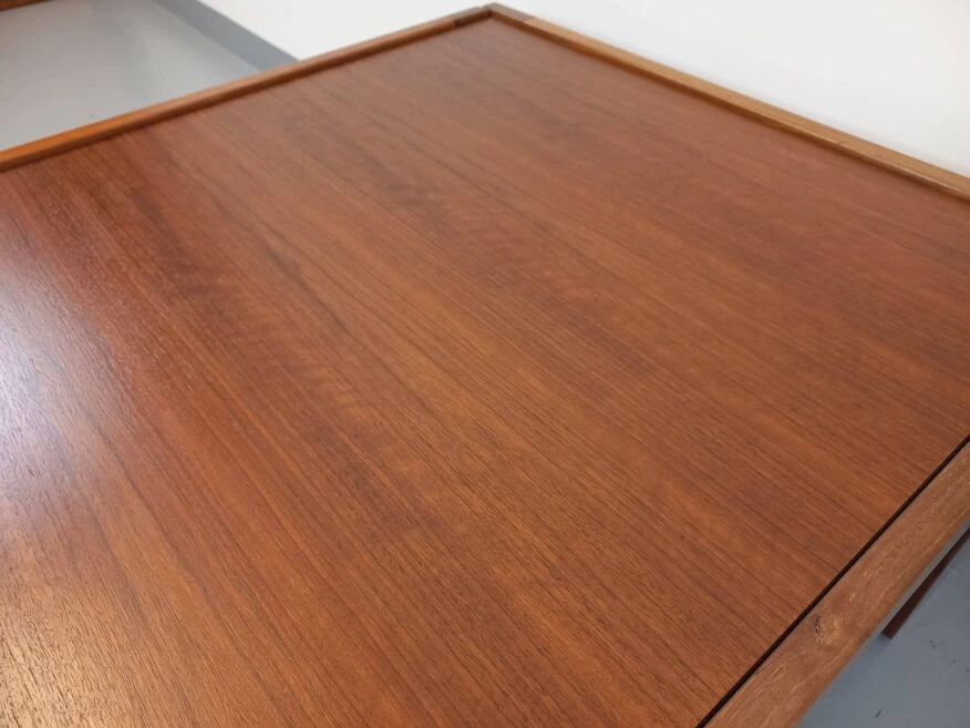 Vintage Italian Square Coffee Table By Afra And Tobia Scarpa For Cassina In Walnut From The 60s 70s 2 Vintage Italian Square Coffee Table By Afra And Tobia Scarpa For Cassina In Walnut From The 60s 70s - Image 2