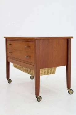 1960s Danish Teak Sewing Table With Drawers -Bookcases Sales 5d512b6b 8c04 4cc4 add7 46268835fb53