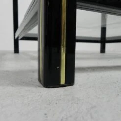 Hollywood Regency Coffee Table With 2 Faceted Glass Plates, 1970s -Bookcases Sales 5d6ef85f a7dc 4e6d 8199 1ebfa50579a8