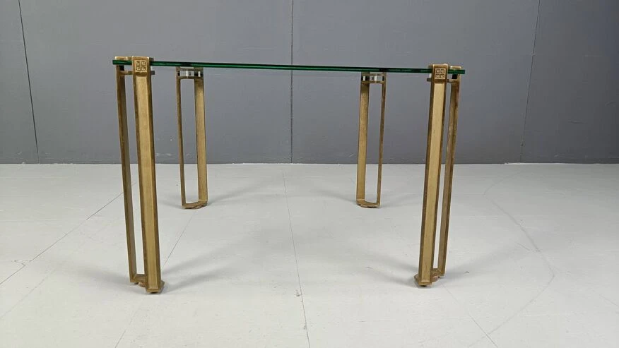 Peter Ghyczy T24 Pioneer Glass And Cast Brass Square Coffee Or Side Table 10 Peter Ghyczy T24 Pioneer Glass And Cast Brass Square Coffee Or Side Table - Image 10