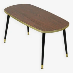 Fifties Rockabilly Coffee Table Plant Table Formica Wood Grain Top -Bookcases Sales 5e6d9523 a812 47a7 bb86 723006c908ac