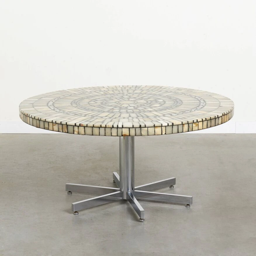 Mosiac Marble Coffee Table By Heinz Lilienthal, 1960s 5 Mosiac Marble Coffee Table By Heinz Lilienthal, 1960s - Image 5