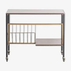 Vintage Vinyl Console/side Table On Wheels, 1970s -Bookcases Sales 612b986d bb44 d592 949a 3e64b5e8930b