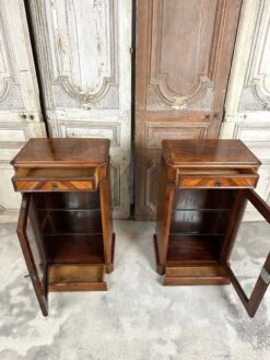 Pair Of Marquetry Display Cases -Bookcases Sales 631ba732 e98d 441e 9f46 a4eb4246ab91