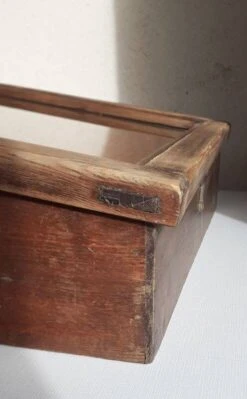 Old Sloping Fir Display Case