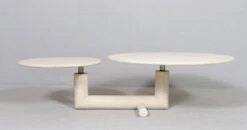 Sculptural Coffee Table Made Of Travertine, Italy 1980s -Bookcases Sales 64489258 f39c 4793 bfb5 4814fba03d03