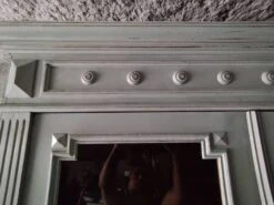 Old Bookcase 2 Doors Patinated Chalk Paint Blue -Bookcases Sales 65f6fc7b d8b5 484a 8c02 713d5b936c43