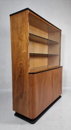 Showcase In Walnut By Jindřich Halabala From UP Zavody, 1950s -Bookcases Sales 66ea8e5b 7f88 4e74 8405 32b28ebfddef