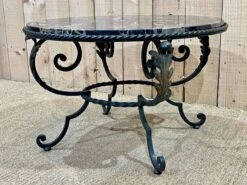 Marble And Wrought Iron Coffee Table, Work From The 1940s -Bookcases Sales 68ba4e43 8bfc 4016 ac45 eb42eb5a5ef0