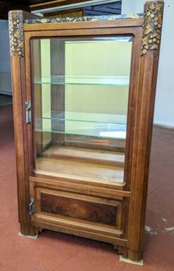 Old Art Deco Showcase In Solid Wood -Bookcases Sales 6a4f5627 de65 4136 ae4f 30a1e2603bf1