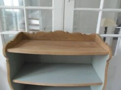 Small Vintage Bookcase, 5 Fixed Shelves, Interior Sublimated In Verdigris. -Bookcases Sales 6b7ab18a 1f7e 4ff6 8938 5d65ffeb91b7