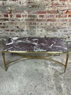 Bronze Coffee Table With Marble Top, 1970 -Bookcases Sales 6ba15851 c27c 4f65 9f1d e4c376a400fa