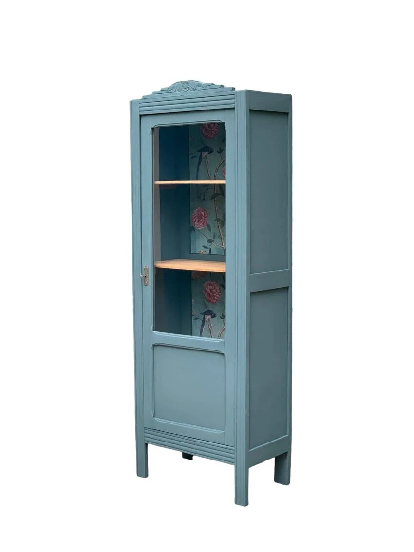 Parisian Art Deco Glass Cabinet 1930 15 Parisian Art Deco Glass Cabinet 1930 - Image 15