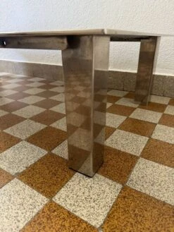 Rectangular Coffee Table In Chrome Steel And Smoked Glass From The 70s -Bookcases Sales 6d15a83d d781 4631 beb2 ef625d16846d