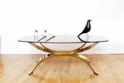 Coffee Table In Brass And Smoked Glass, Maria Pergay Style, France 1970/80 -Bookcases Sales 6e8a915c 0880 479d ba24 2ff95ea358e9