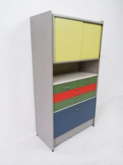 Gispen 5600 Industrial Cabinet, 1950s -Bookcases Sales 6f29a9c3 550d 4b48 8319 883d7d0a8d9f