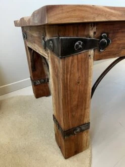 Rectangular Coffee Table In Solid Acacia And Fittings -Bookcases Sales 70c5cb74 0e77 496a b861 847083ebe84b