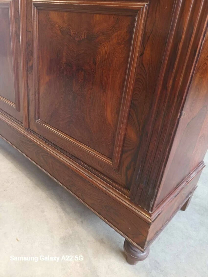 Louis Philippe Period Walnut Library Showcase 3 Louis Philippe Period Walnut Library Showcase - Image 3