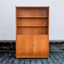 Vintage Golden Oak Bookcase