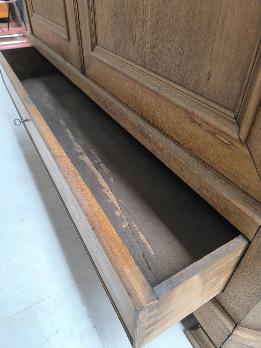 Louis Philippe Linen Cupboard In Blond Oak 16 Louis Philippe Linen Cupboard In Blond Oak - Image 16