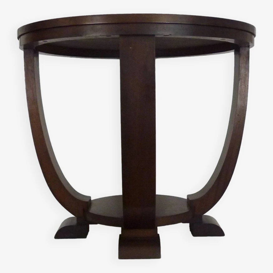 Table, Round Art Deco Side Table In Mahogany, 1930s 7 Table, Round Art Deco Side Table In Mahogany, 1930s - Image 7
