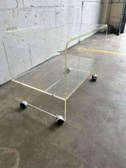 Vintage Curved Rolling Table / Plexiglas Side Table -Bookcases Sales 759a380c 4d1c 489b bb8c 598c7806ef3c