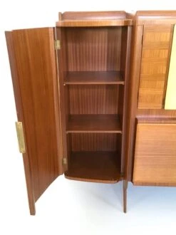 Monumental Wooden Cabinet With Parchment Panels By Gio Ponti, Italy -Bookcases Sales 75e433ec 8cd0 4175 9560 957daf9265ab