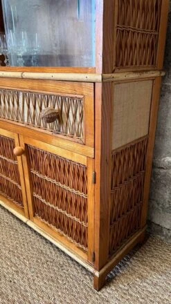 Bookcase Display Unit In Wood And Rattan 19 Bookcase Display Unit In Wood And Rattan -Bookcases Sales 77351ea9 5c17 4c88 9782 1269f0a08556